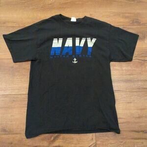 VTG Navy United States Adult Medium Shirt Grim Reaper Horror Punk Grunge Scary